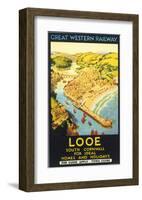 Looe, South Cornwall-null-Framed Art Print