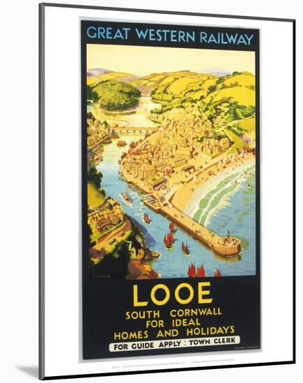 Looe, South Cornwall-null-Mounted Art Print