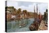 Looe, the Quay-Alfred Robert Quinton-Stretched Canvas