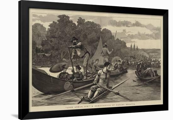 Look Ahead, Sir! a Reminiscence of Henley Regatta-Arthur Hopkins-Framed Giclee Print