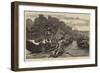 Look Ahead, Sir! a Reminiscence of Henley Regatta-Arthur Hopkins-Framed Giclee Print