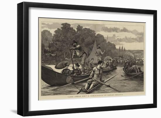 Look Ahead, Sir! a Reminiscence of Henley Regatta-Arthur Hopkins-Framed Giclee Print