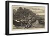 Look Ahead, Sir! a Reminiscence of Henley Regatta-Arthur Hopkins-Framed Giclee Print