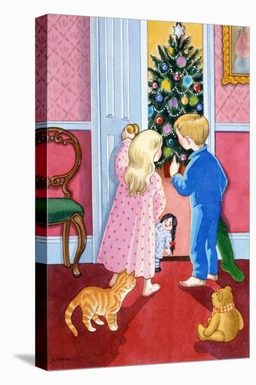 Look at the Christmas Tree-Lavinia Hamer-Stretched Canvas