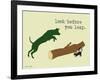 Look Before You Leap-Dog is Good-Framed Art Print