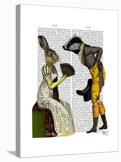Look of Love Regency Badger and Hare Couple-Fab Funky-Stretched Canvas