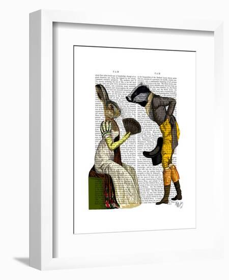 Look of Love Regency Badger and Hare Couple-Fab Funky-Framed Art Print