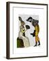 Look of Love Regency Badger and Hare Couple-Fab Funky-Framed Art Print