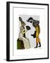 Look of Love Regency Badger and Hare Couple-Fab Funky-Framed Art Print