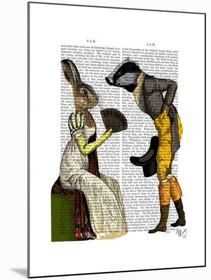 Look of Love Regency Badger and Hare Couple-Fab Funky-Mounted Art Print