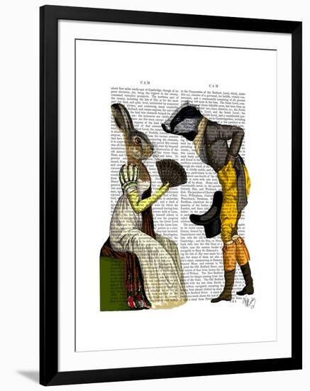 Look of Love Regency Badger and Hare Couple-Fab Funky-Framed Art Print