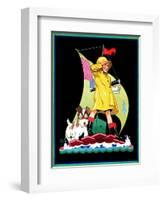 Look Out - Child Life-Keith Ward-Framed Giclee Print