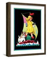 Look Out - Child Life-Keith Ward-Framed Giclee Print
