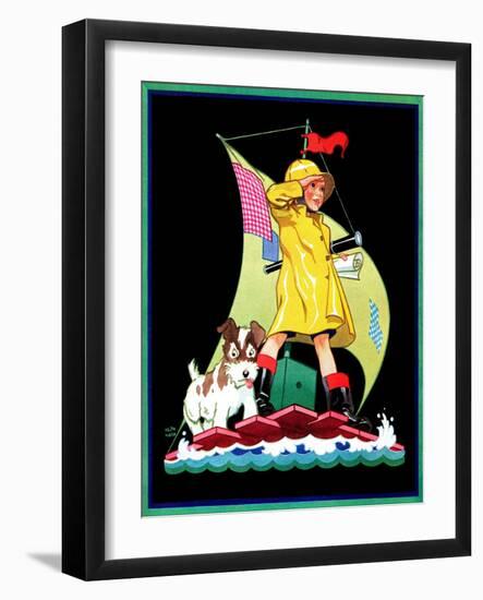 Look Out - Child Life-Keith Ward-Framed Giclee Print