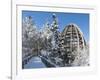 Look Out of Canopy Walkway of Visitor Center of National Park Bavarian Forest , Deep of Winter-Martin Zwick-Framed Photographic Print