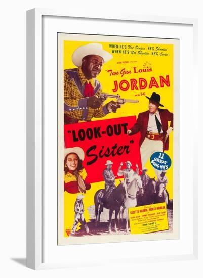 LOOK OUT SISTER, Suzette Harbin, Louis Jordan, 1947-null-Framed Art Print