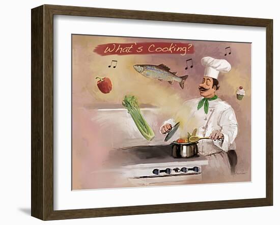 Look What’s Cooking-Frank Harris-Framed Giclee Print