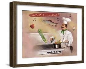 Look What’s Cooking-Frank Harris-Framed Giclee Print