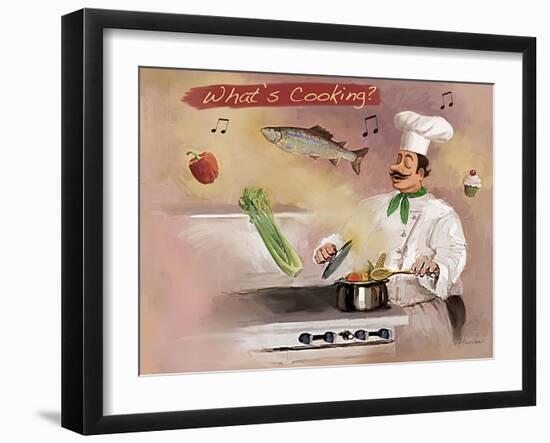 Look What’s Cooking-Frank Harris-Framed Giclee Print