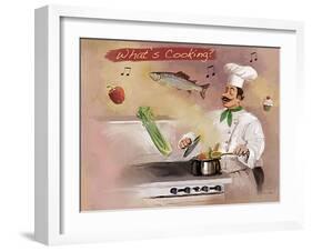 Look What’s Cooking-Frank Harris-Framed Giclee Print