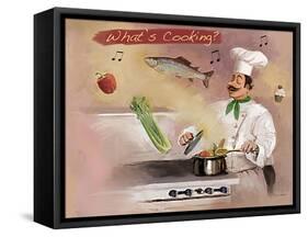 Look What’s Cooking-Frank Harris-Framed Stretched Canvas