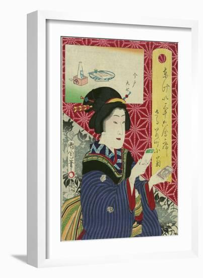 Looking a the New Photographic Technology-Toyohara-Framed Art Print