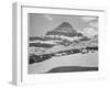 Looking Across Barren Land To Mountains From Logan Pass Glacier National Park Montana. 1933-1942-Ansel Adams-Framed Art Print