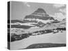 Looking Across Barren Land To Mountains From Logan Pass Glacier National Park Montana. 1933-1942-Ansel Adams-Stretched Canvas