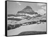 Looking Across Barren Land To Mountains From Logan Pass Glacier National Park Montana. 1933-1942-Ansel Adams-Framed Stretched Canvas