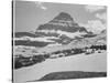 Looking Across Barren Land To Mountains From Logan Pass Glacier National Park Montana. 1933-1942-Ansel Adams-Stretched Canvas