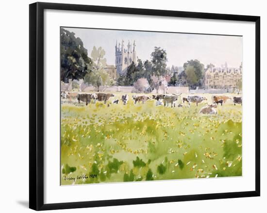 Looking across Christ Church Meadows, 1989-Lucy Willis-Framed Giclee Print