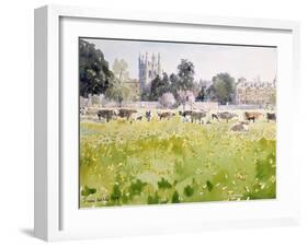 Looking across Christ Church Meadows, 1989-Lucy Willis-Framed Giclee Print