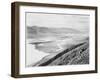 Looking Across Desert Toward Mountains "Death Valley National Monument" California. 1933-1942-Ansel Adams-Framed Art Print