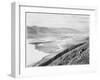 Looking Across Desert Toward Mountains "Death Valley National Monument" California. 1933-1942-Ansel Adams-Framed Art Print