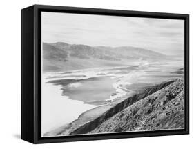 Looking Across Desert Toward Mountains "Death Valley National Monument" California. 1933-1942-Ansel Adams-Framed Stretched Canvas