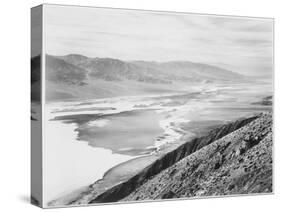 Looking Across Desert Toward Mountains "Death Valley National Monument" California. 1933-1942-Ansel Adams-Stretched Canvas