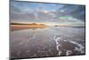 Looking across Embleton Bay Just after Sunrise Towards the Sunlit Sand Dunes-Lee Frost-Mounted Photographic Print