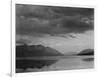 Looking Across Lake To Mountains And Clouds "Evening McDonald Lake Glacier NP" Montana 1933-1942-Ansel Adams-Framed Art Print