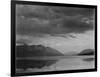 Looking Across Lake To Mountains And Clouds "Evening McDonald Lake Glacier NP" Montana 1933-1942-Ansel Adams-Framed Art Print