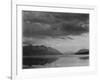 Looking Across Lake To Mountains And Clouds "Evening McDonald Lake Glacier NP" Montana 1933-1942-Ansel Adams-Framed Art Print