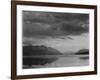 Looking Across Lake To Mountains And Clouds "Evening McDonald Lake Glacier NP" Montana 1933-1942-Ansel Adams-Framed Art Print