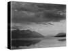 Looking Across Lake To Mountains And Clouds "Evening McDonald Lake Glacier NP" Montana 1933-1942-Ansel Adams-Stretched Canvas