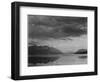 Looking Across Lake To Mountains And Clouds "Evening McDonald Lake Glacier NP" Montana 1933-1942-Ansel Adams-Framed Art Print