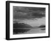 Looking Across Lake To Mountains And Clouds "Evening McDonald Lake Glacier NP" Montana 1933-1942-Ansel Adams-Framed Art Print