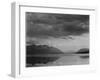 Looking Across Lake To Mountains And Clouds "Evening McDonald Lake Glacier NP" Montana 1933-1942-Ansel Adams-Framed Art Print