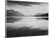 Looking Across Lake Toward Mts "Evening McDonald Lake Glacier National Park" Montana 1933-1942-Ansel Adams-Stretched Canvas