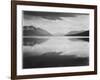 Looking Across Lake Toward Mts "Evening McDonald Lake Glacier National Park" Montana 1933-1942-Ansel Adams-Framed Art Print