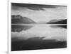 Looking Across Lake Toward Mts "Evening McDonald Lake Glacier National Park" Montana 1933-1942-Ansel Adams-Framed Art Print