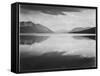 Looking Across Lake Toward Mts "Evening McDonald Lake Glacier National Park" Montana 1933-1942-Ansel Adams-Framed Stretched Canvas