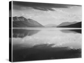 Looking Across Lake Toward Mts "Evening McDonald Lake Glacier National Park" Montana 1933-1942-Ansel Adams-Stretched Canvas
